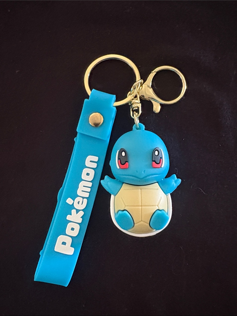 Pokémon Squirtle Keychain Bag Charm - Blue Strap